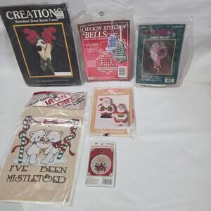 Lot of 6 Vintage Christmas Craft kits